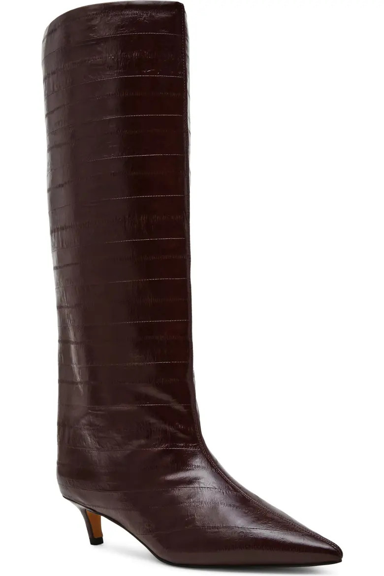 Steve Madden Lychee Pointed Toe Boot in Chestnut Suede at Nordstrom, Size 7.5 | Nordstrom