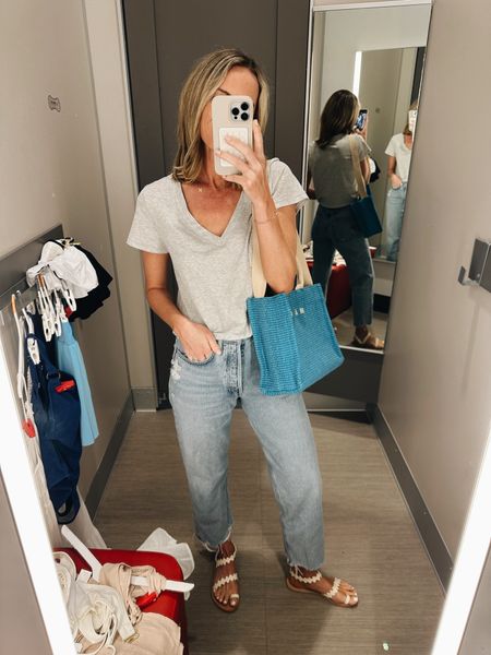 Might be my fave outfit I have worn in a while. So simple and comfy but pulled together. Size m tee and 27 denim. Shoes are the cutest and so comfy! 

#LTKfindsunder50 #LTKstyletip #LTKshoecrush