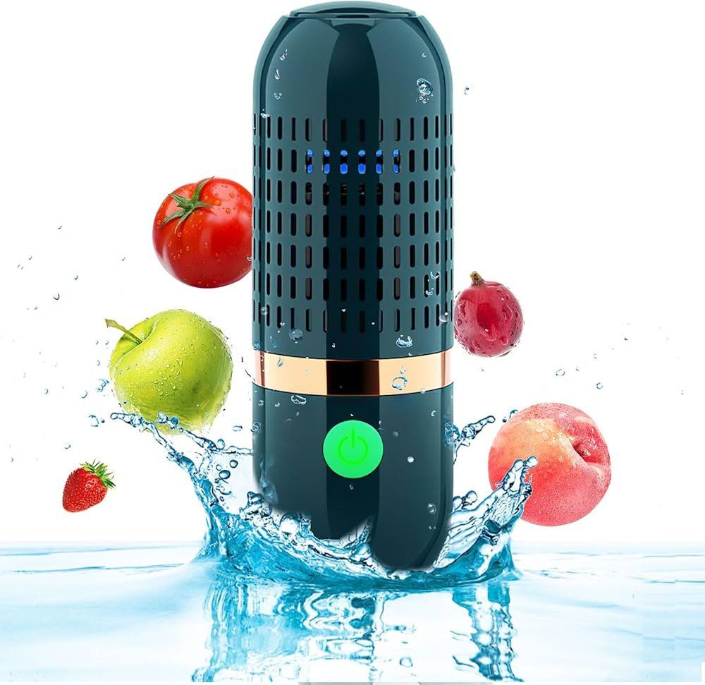 Fruit and Vegetable Washing Machine Fruit Vegetable Cleaner Device Veggie Washer, Portable USB Wi... | Amazon (US)