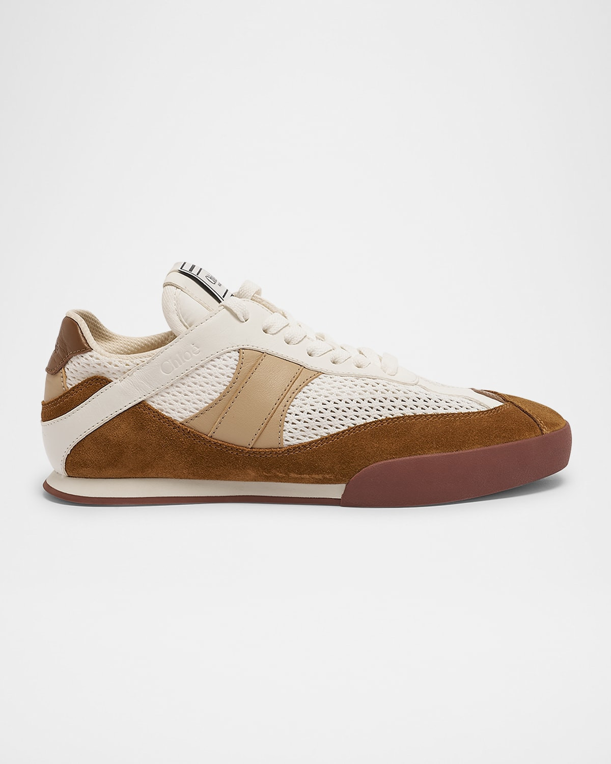 Kick Mesh and Leather Low-Top Sneakers | Neiman Marcus