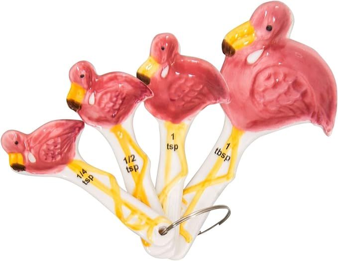 Home Essentials 4 Pc Flamingo Measuring Spoon Set | Amazon (US)