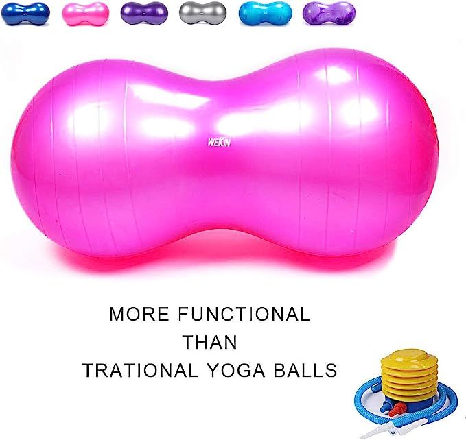 Wekin Physio Roll Therapy Fitness Excercise Peanut Ball for Balance, Labor Birthing, Muscle Tensi... | Amazon (US)