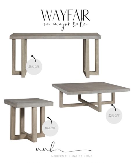 Love these modern console table, coffee table and end table furniture set. They are all on major sale right now on wayfair!

home decor, home decor amazon, home decor 2023, amazon home decor, decor, modern home, modern minimalist home, modern rug, modern home decor, Amazon, amazon home, wayfair, target, target home, target decor, home, decor

#LTKhome #LTKSale #LTKsalealert