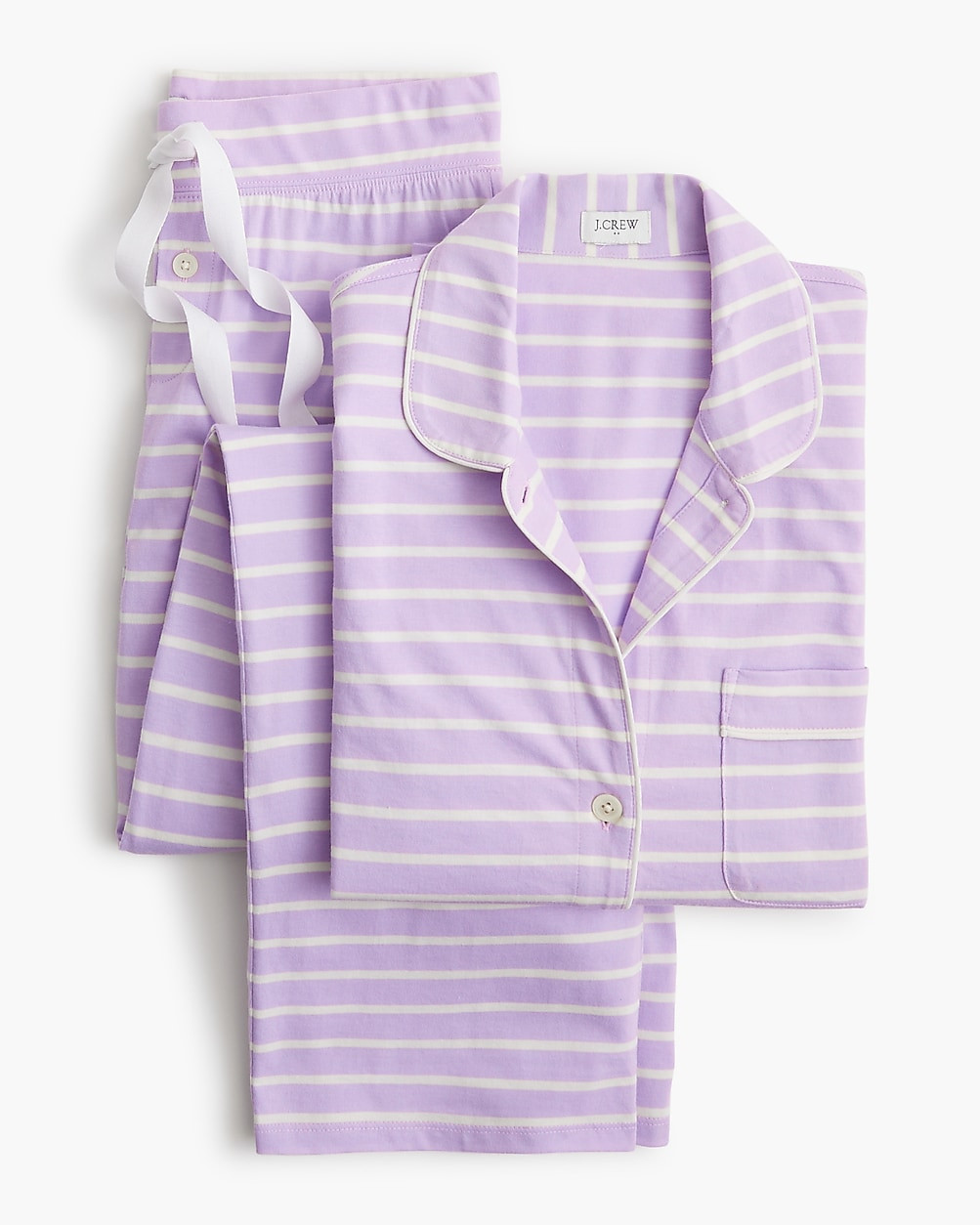 Long-sleeve knit pajama set | J.Crew Factory
