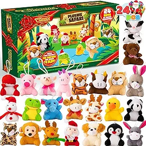 JOYIN Christmas Advent Calendar 2023 with Mini Animal Plush,24 Days Countdown Advent Calendar wit... | Amazon (US)