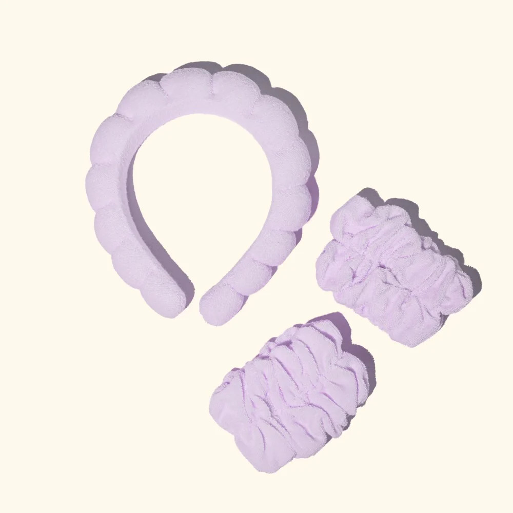 Lavender Headband + Wristband Set | Musee