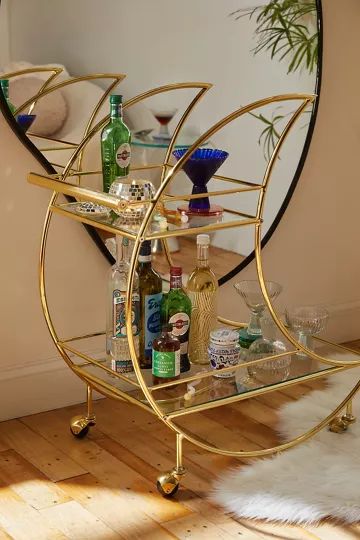 Crescent Moon Bar Cart | Urban Outfitters (US and RoW)