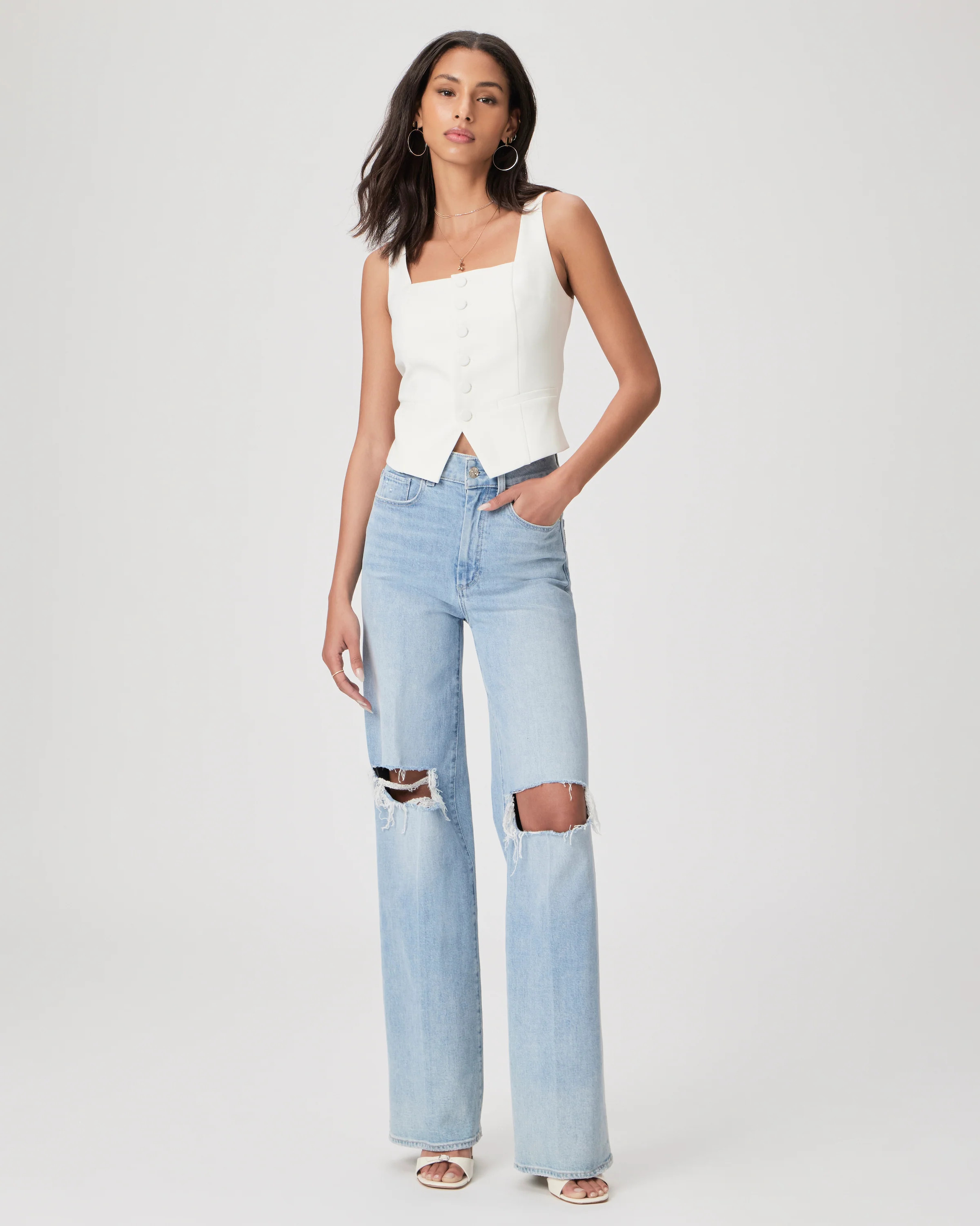 Sasha Wide Leg Jean | Paige
