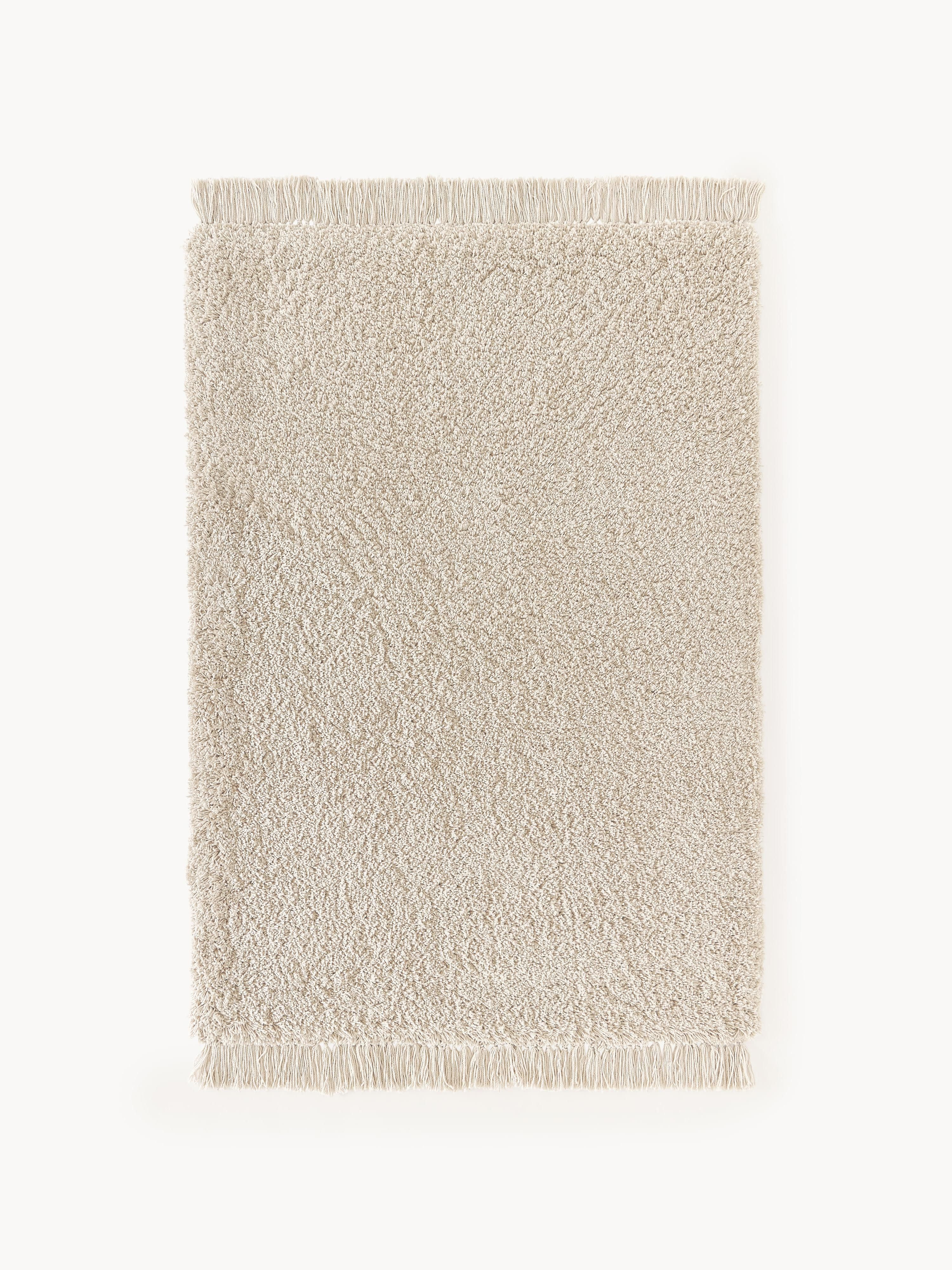 Flauschiger Hochflor-Teppich Dreamy mit Fransen | Westwing EU