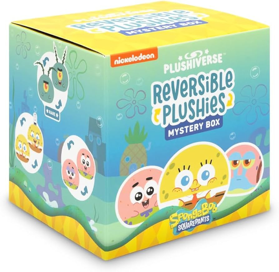 TeeTurtle Spongebob Squarepants Series Reversible Plushie Mystery Box - 3-Inch Mini Two-Sided Bli... | Amazon (US)