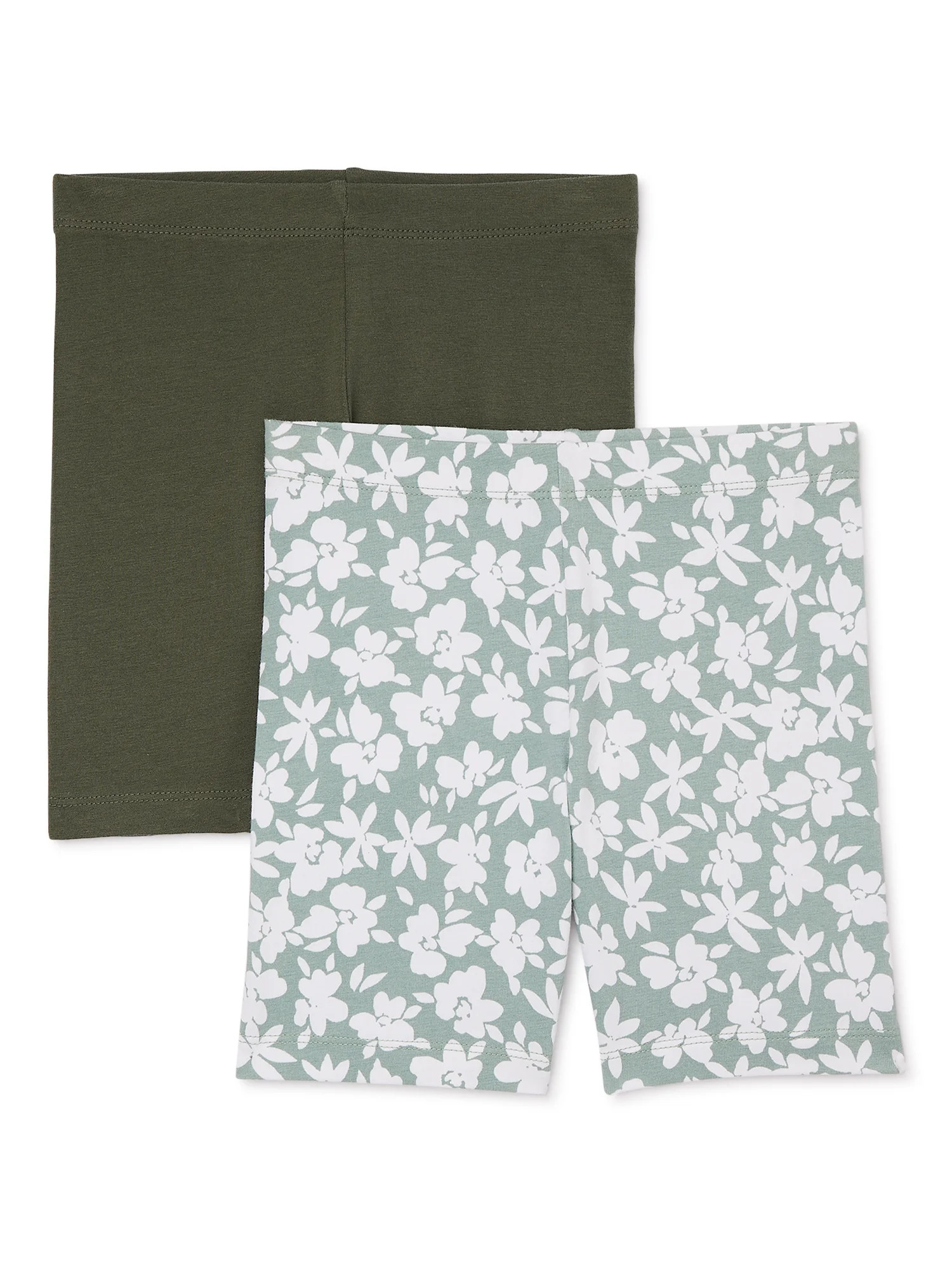 Wonder Nation Girls Bike Shorts, 2-Pack, Sizes 4-18 & Plus | Walmart (US)