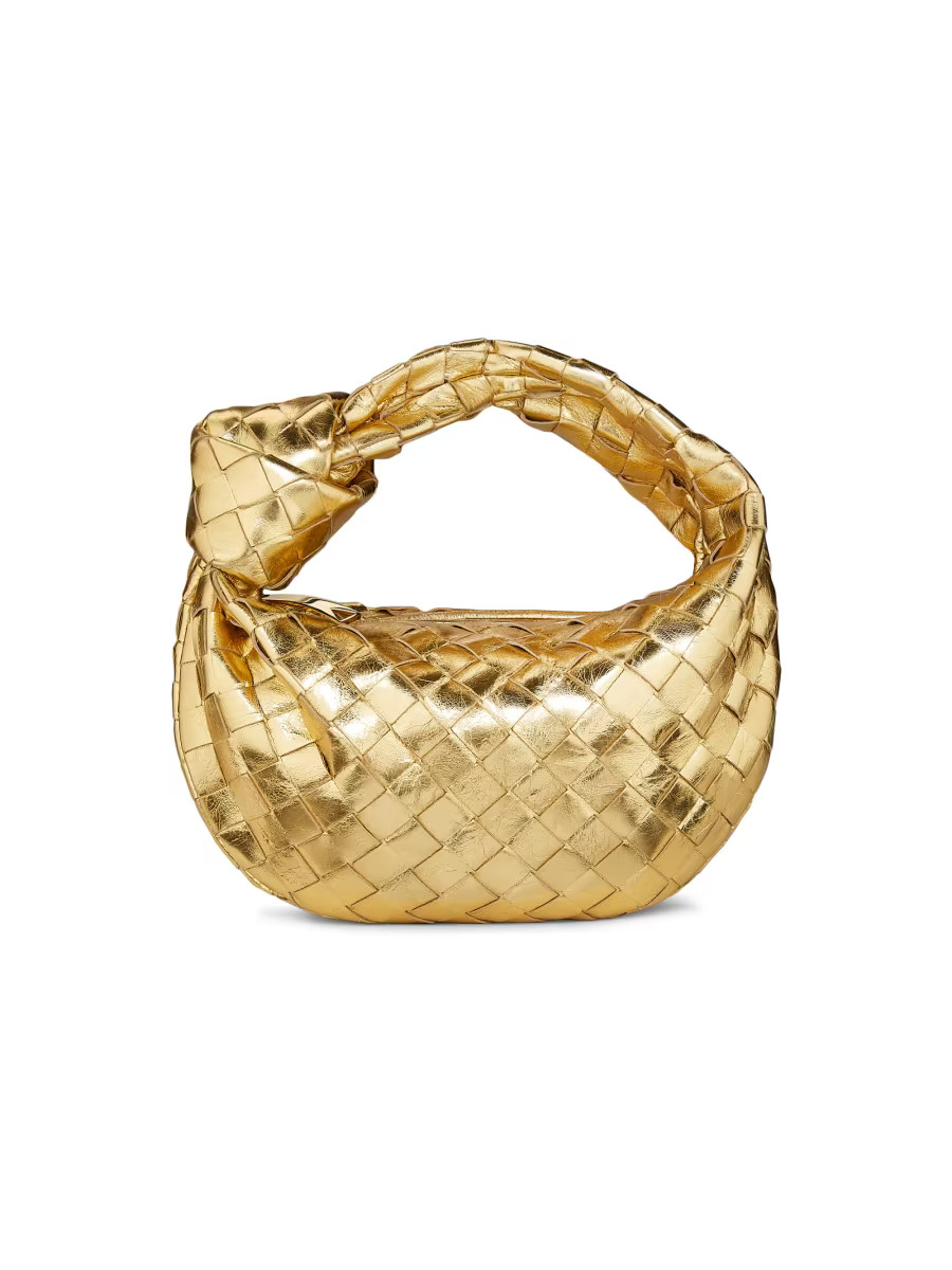 Mini Jodie Metallic Leather Top Handle Bag | Saks Fifth Avenue