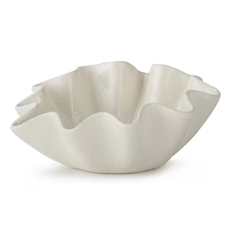 Ruffle Ceramic Bowl | Wayfair Professional