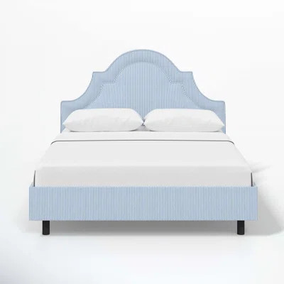 Knipe Upholstered Scalloped Bed | Wayfair North America