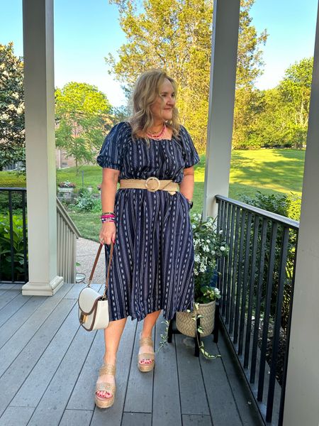 Easy summer dress under $25. Pockets, square neck in the front and back. Also comes in cream and black 

Linking my accessories too. That’s what makes this dress look way more expensive. I’m in a large/XL. 

WALMART DRESS SUMMER DRESS WORK DRESS 

#LTKOver40 #LTKFindsUnder50 #LTKMidsize
