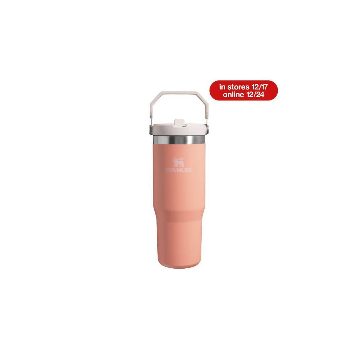 Stanley 30 oz Stainless Steel Ice Flow Flip Straw Tumbler Shale (in stores 12/17 & online 12/24) | Target