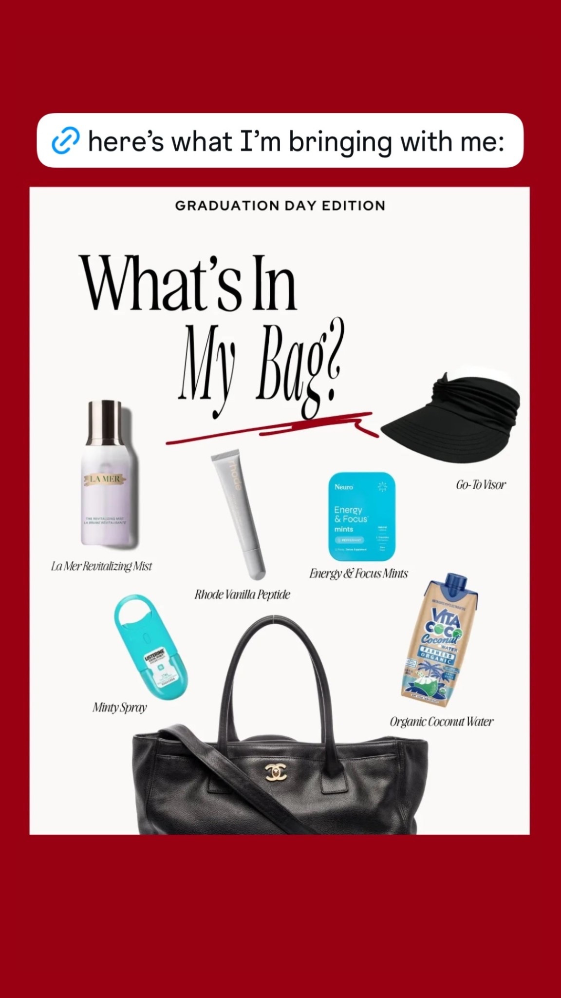 What’s In My Bag — Graduation Edition 🎓

#LTKgrwm #LTKdayinmylife #LTKmomlife