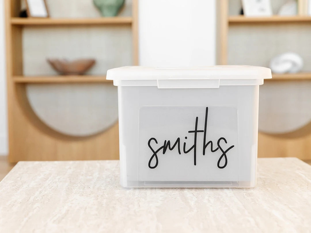 Important Documents Box - Fully Assembled Documents Organizer File Bin | Etsy (US)