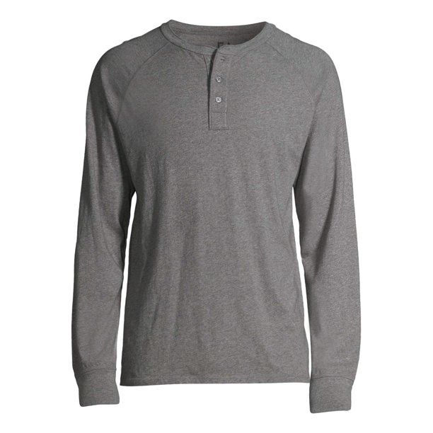 Free Assembly Men's Everyday Long-Sleeve Henley Shirt | Walmart (US)