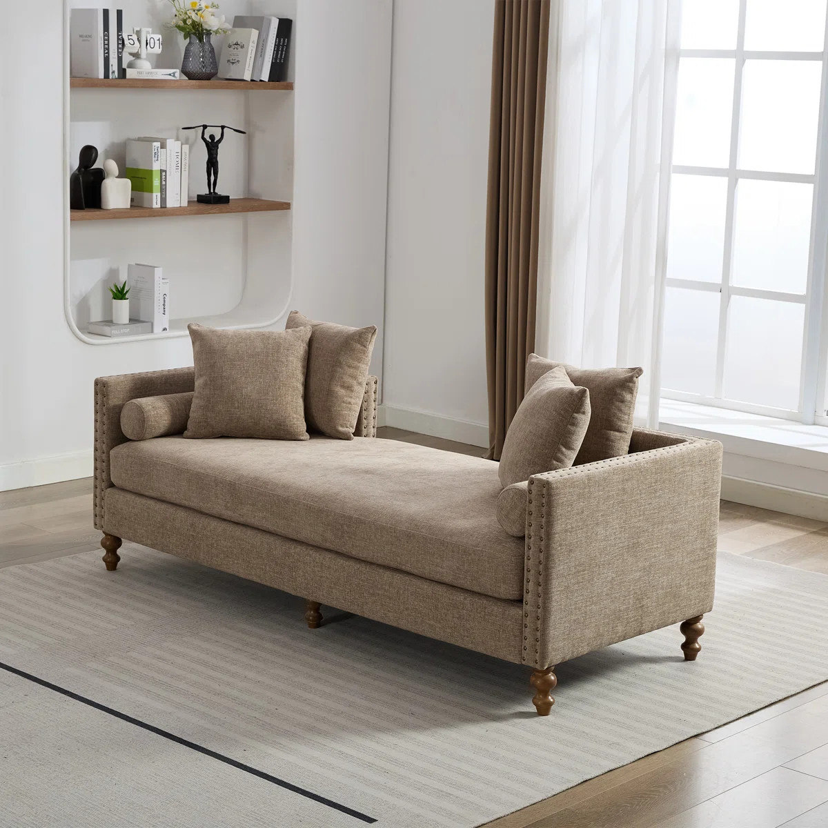 Modern Upholstered Slipcovered Chaise Lounge | Wayfair North America