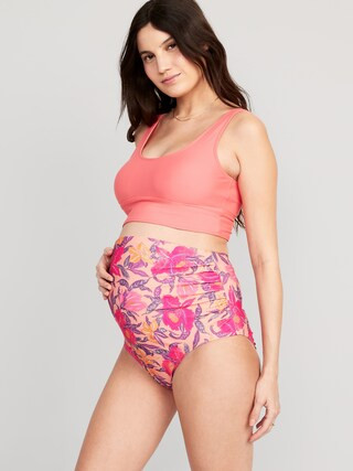 Maternity Rollover-Waist Swim Bottoms | Old Navy (US)