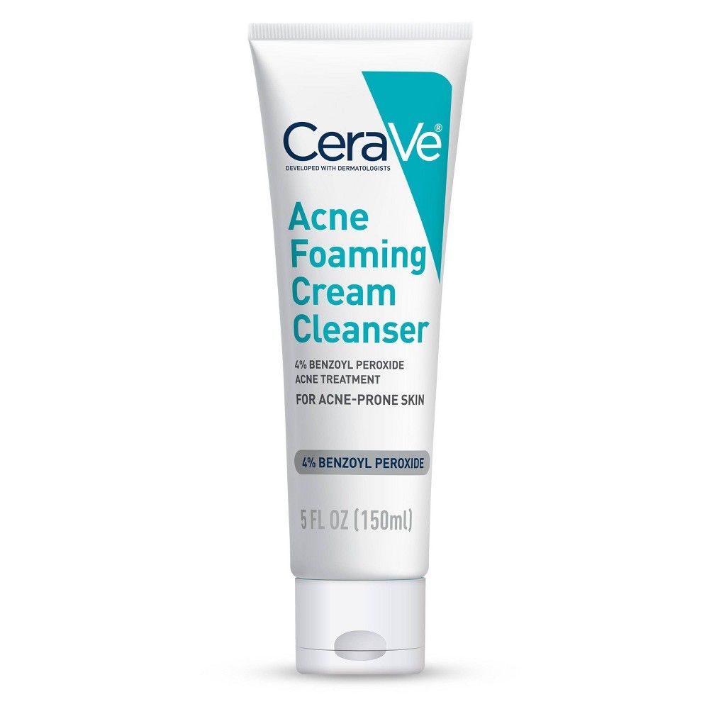 CeraVe Acne Foaming Cream Face Cleanser, Acne Treatment Face Wash - Fragrance-Free - 5oz | Target