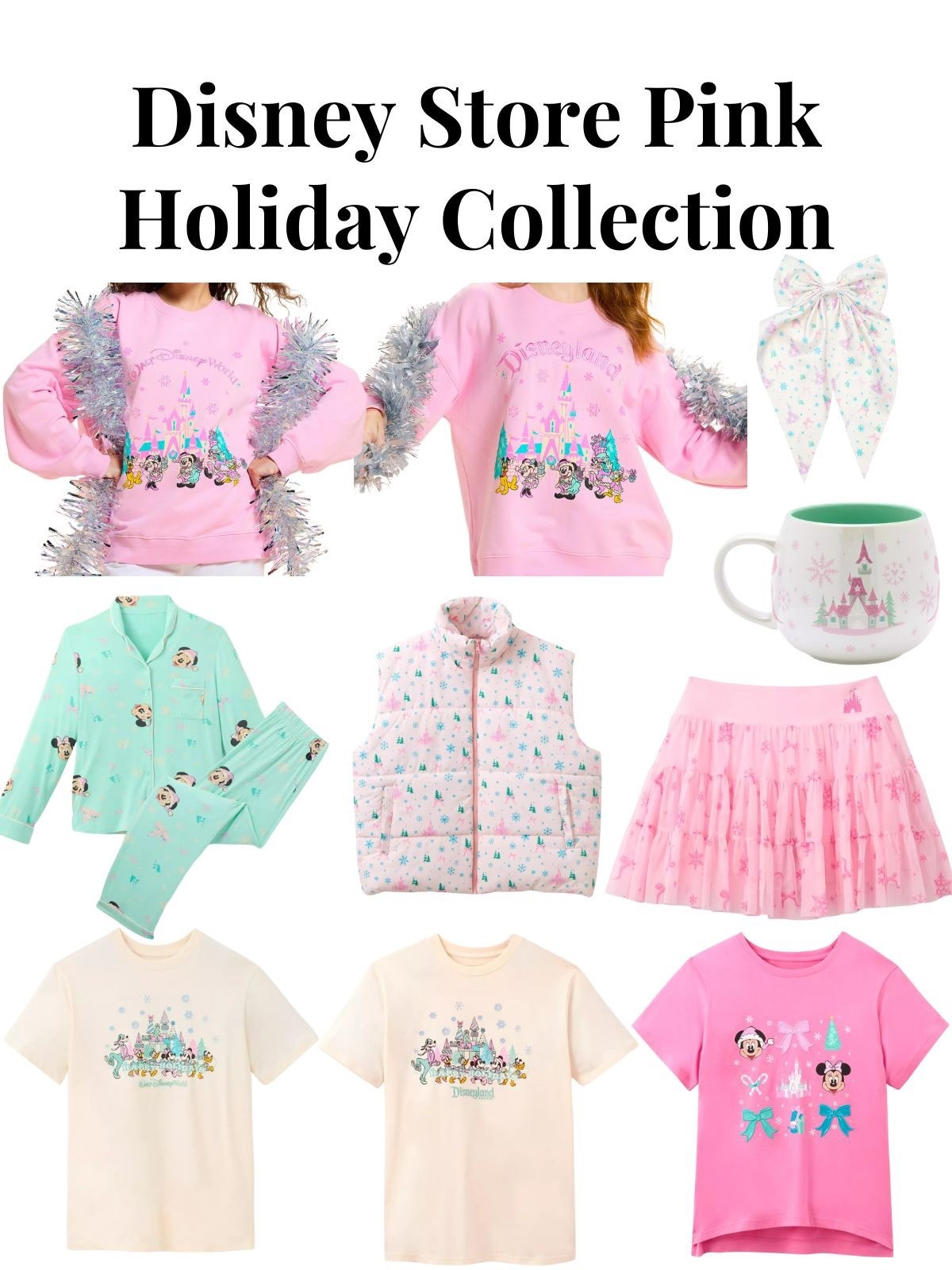 Disney Store just released pink holiday sweatshirts, pajamas, and more  

#LTKHoliday #LTKTravel #LTKootd