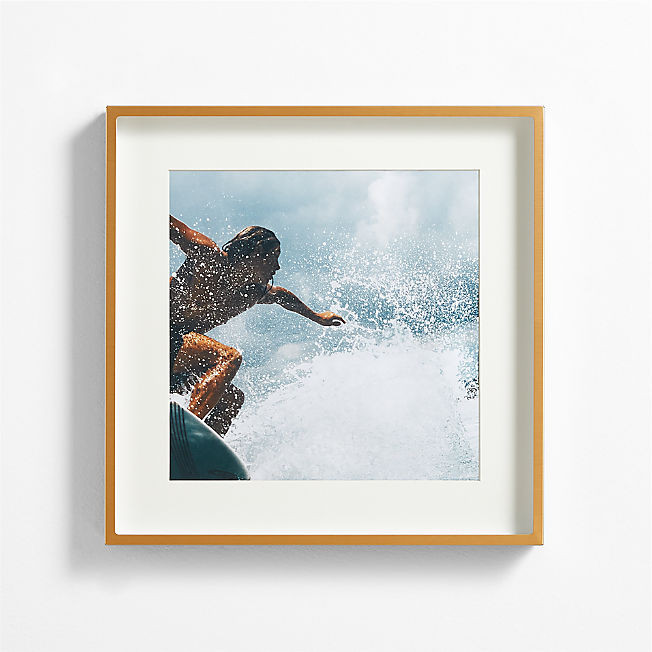 Brushed Brass 4x6 Frame + Reviews | Crate & Barrel | Crate & Barrel