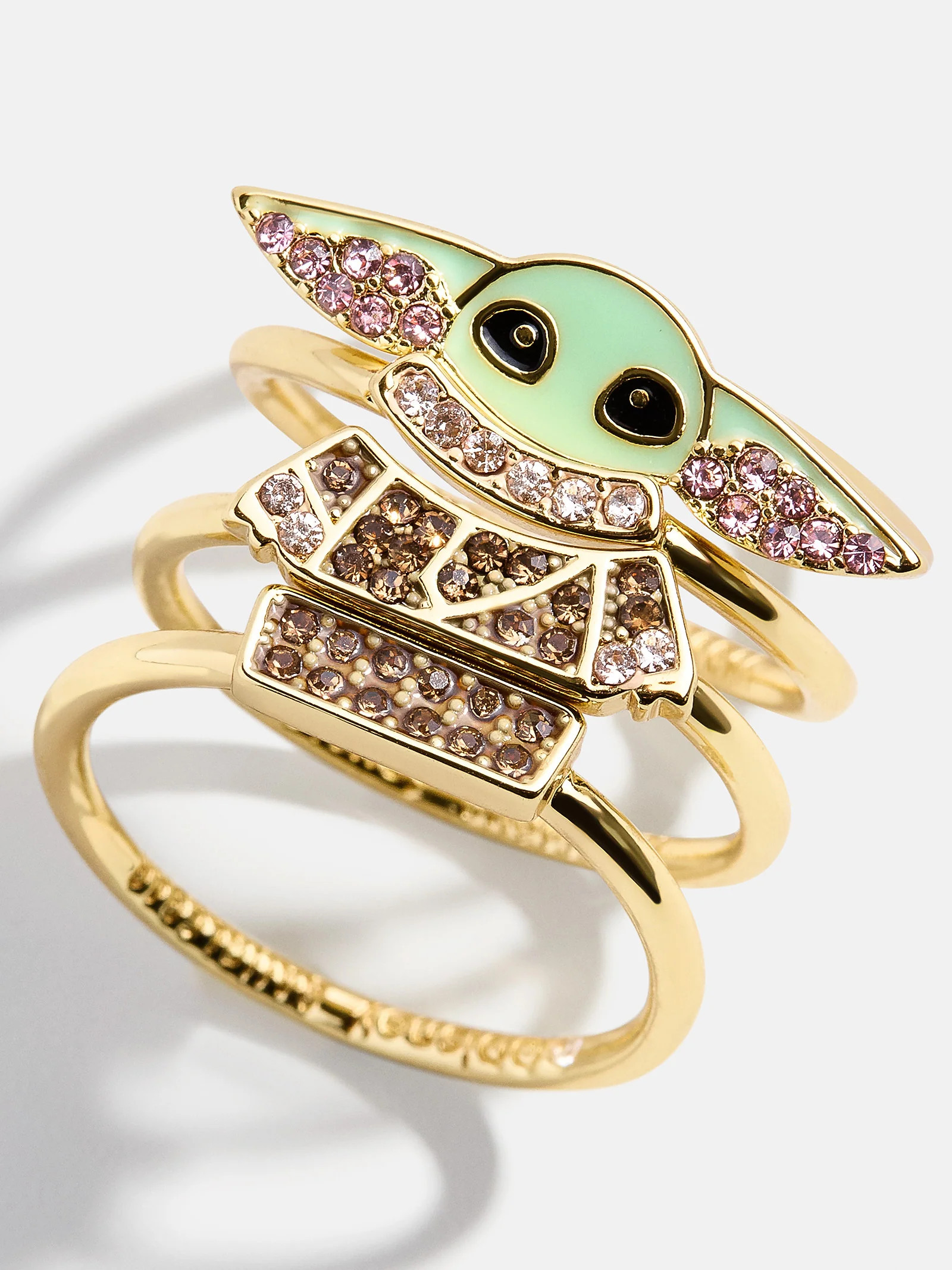 STAR WARS™ GROGU™ Ring Set - Gold/Green | BaubleBar