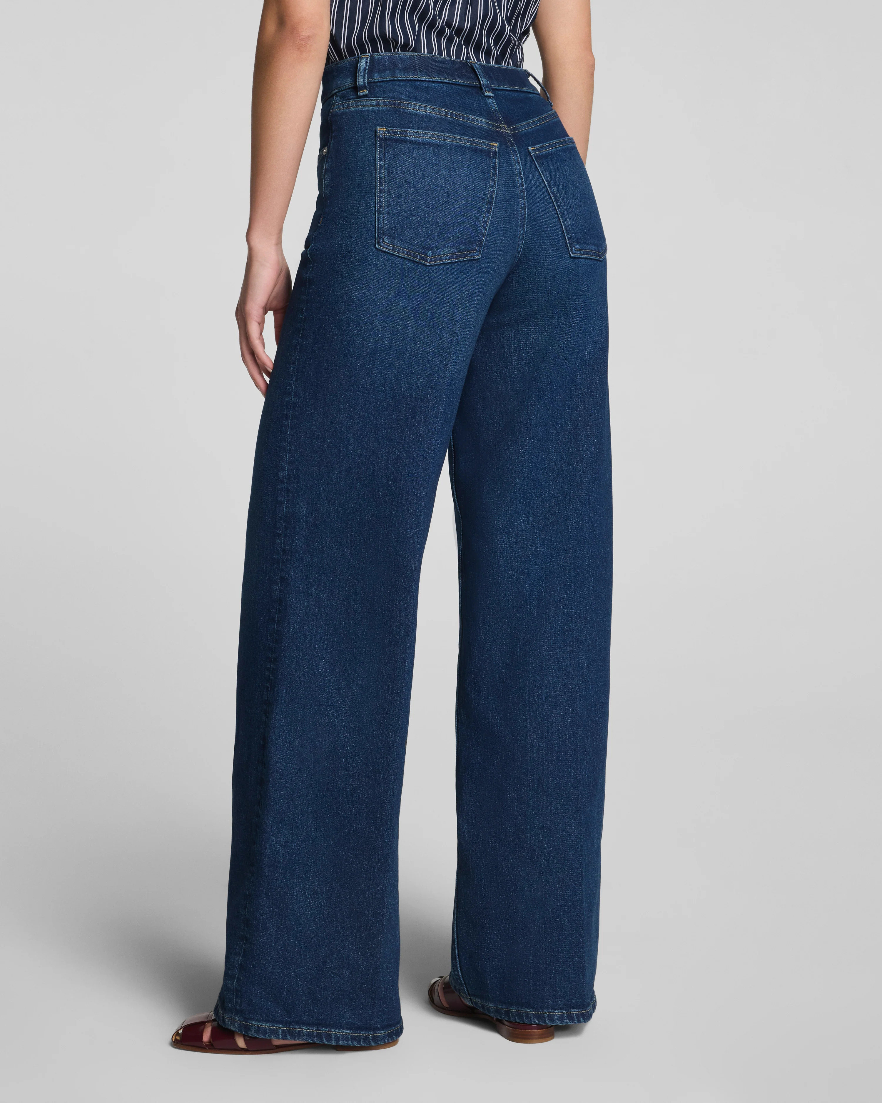 SPANXshape®  Authentic 360 Mid-Rise Wide Leg Jeans | Spanx
