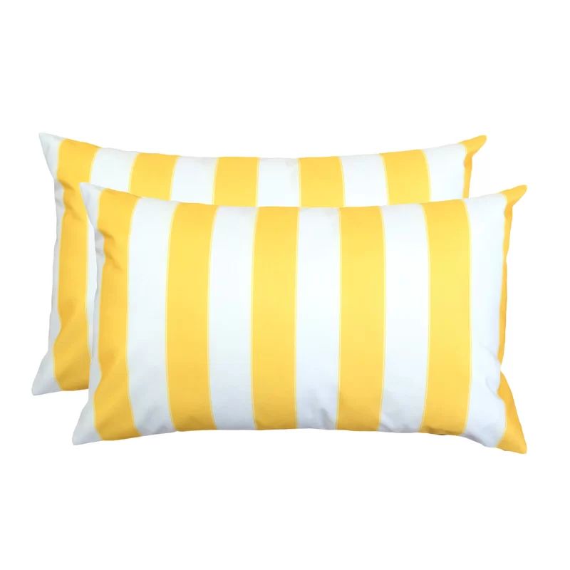 Jauss Striped Indoor/Outdoor Reversible Throw Pillow | Wayfair North America