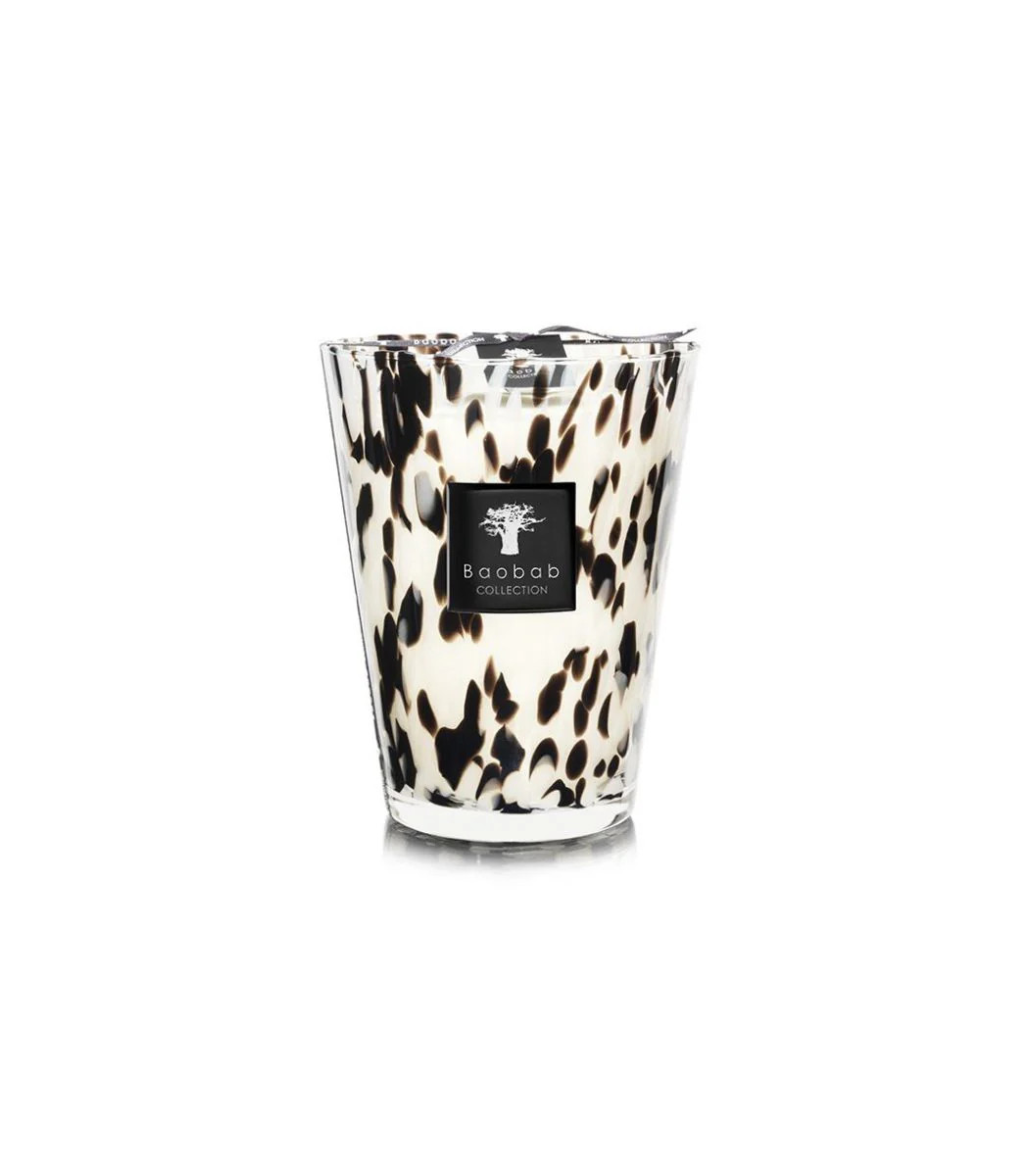 SCENTED CANDLE PEARLS BLACK | Baobab Collection USA