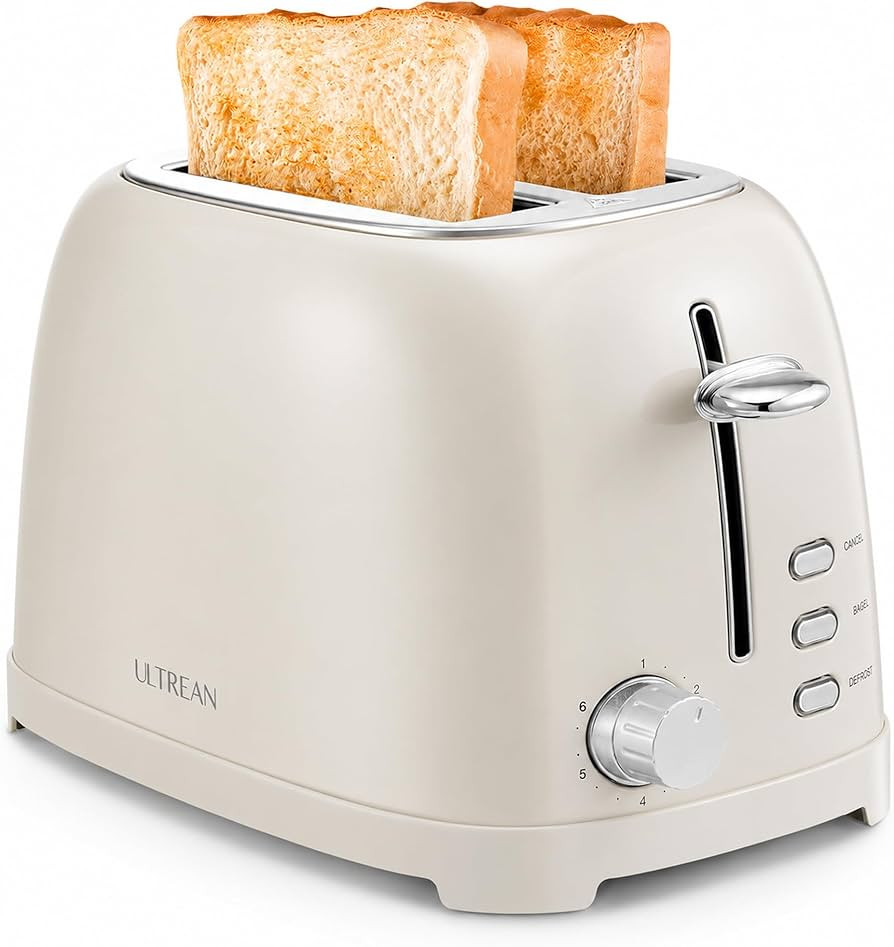 Ultrean Toaster 2 Slice with Extra-Wide Slot for Toasting Bagels, Breads, Waffles & More, Stainle... | Amazon (US)
