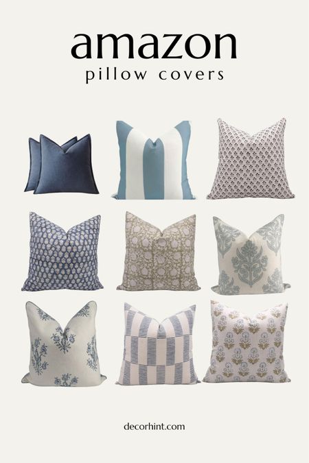 Amazon pillow covers - blues and neutrals 

#LTKfindsunder100 #LTKfindsunder50 #LTKhome