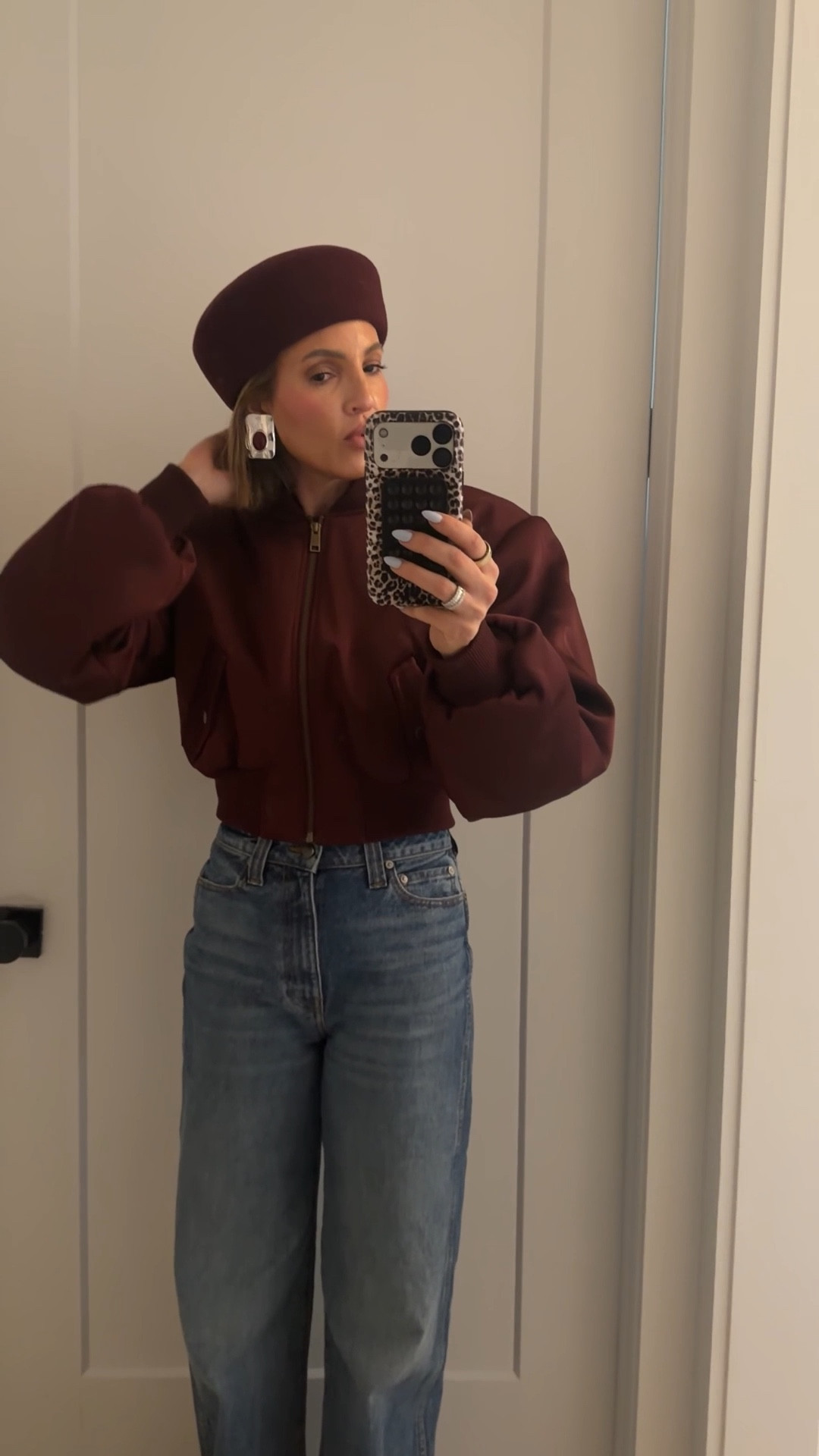 Wearing a small in the jacket. Jeans run tts! Hat is from the Frankie shop. Sadly I cannot link it but linked some others below

#LTKdayinmylife #LTKmomlife #LTKootd