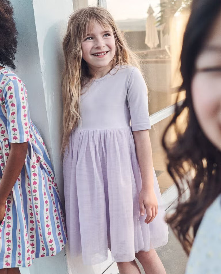 Tulle Tie-Back Dress | Hanna Andersson