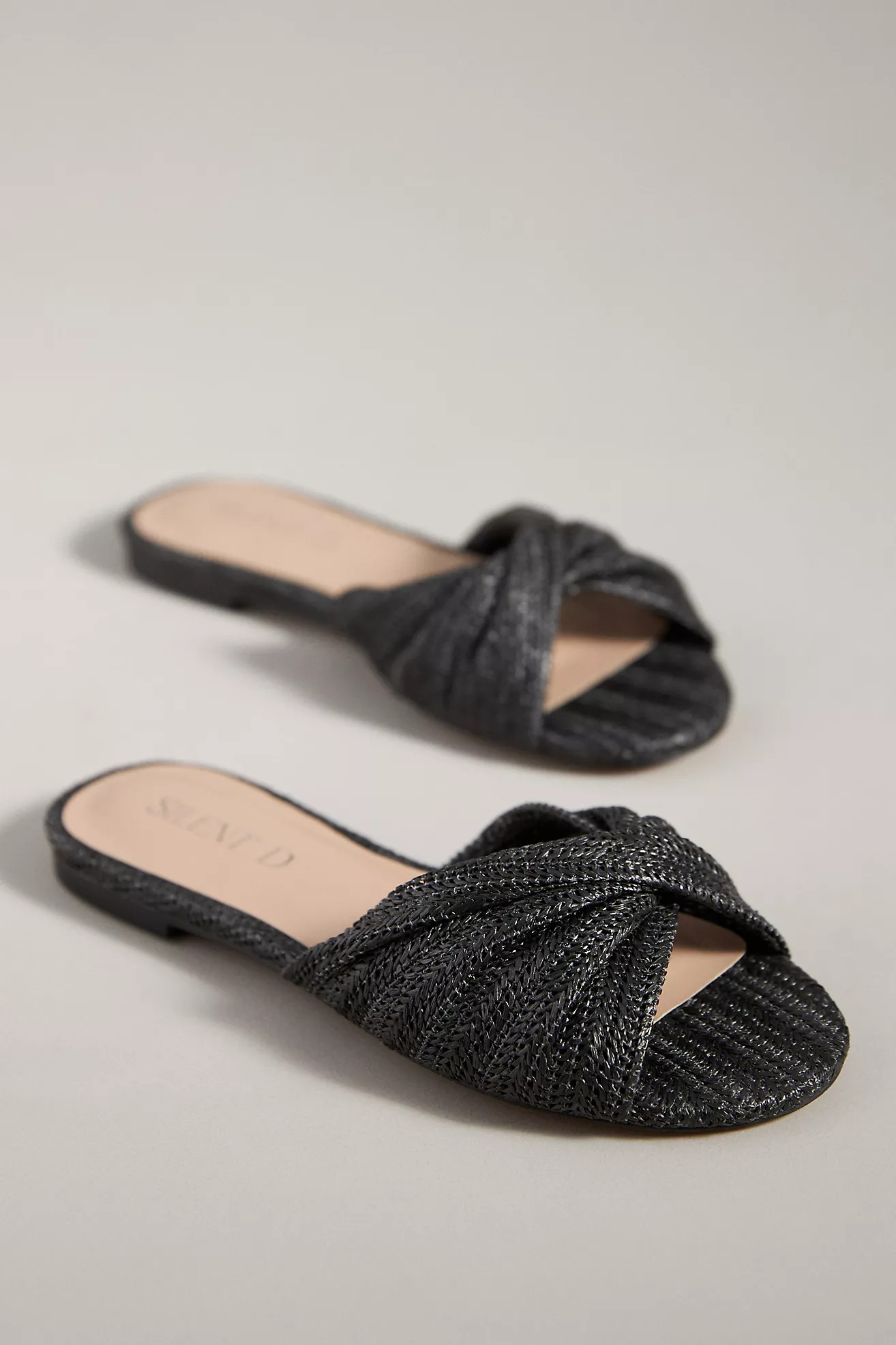 Silent D Raffia Flat Sandals | Anthropologie (US)