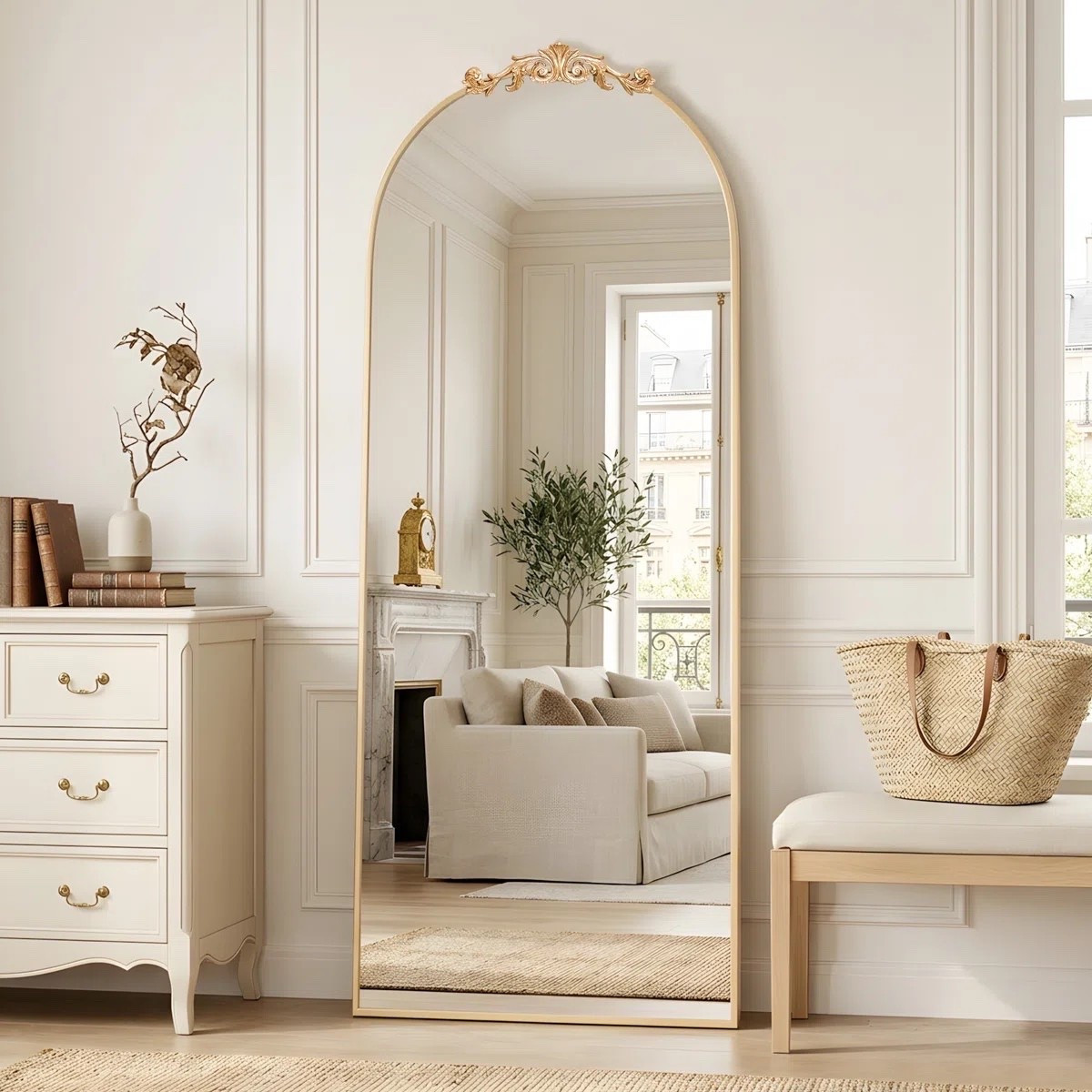✨ The European Gallery Edit |  A curated collection of vintage-inspired mirrors that bring European elegance and gallery-level sophistication into the home. ✨

Inspired by timeless European elegance, the Oversized Vintage Arch Accent Full Length Wall/Floor Mirror brings architectural beauty and classic sophistication to any space. Its graceful arched silhouette creates a striking focal point while reflecting light to make rooms feel brighter and more expansive. ON SALE and under $200. 

Size: 71” x 28” (as shown in photo, multiple sizes available)

Keywords:

* oversized mirror
* arch mirror
* vintage mirror
* full length mirror
* floor mirror
* wall mirror
* arched floor mirror
* oversized arch mirror
* bedroom mirror
* entryway mirror
* luxury home décor
* vintage home accents
* European-inspired interiors
* statement mirror
* dressing room mirror
* decorative mirror
* quiet luxury décor
* classic interior design
* elegant home styling

#LTKHome #LTKSaleAlert #LTKSeasonal