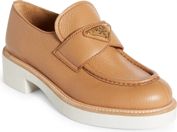 Triangle Logo Platform Loafer (Women) | Nordstrom