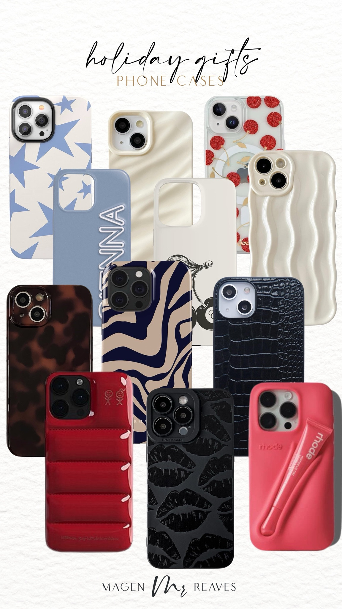 These phones cases make the perfect gift! 

Gift guide, Holiday gifts, Trendy phone cases, Accessories, Electronics 

#LTKSeasonal #LTKHoliday #LTKGiftGuide