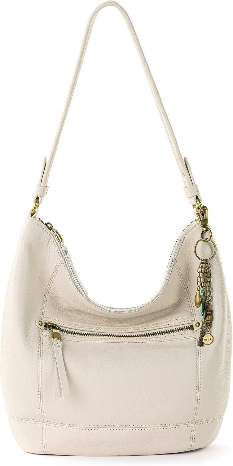 The Sak Sequoia Leather Hobo Bag - Large Slouchy Shoulder Purse, Zip Pocket | Amazon (US)