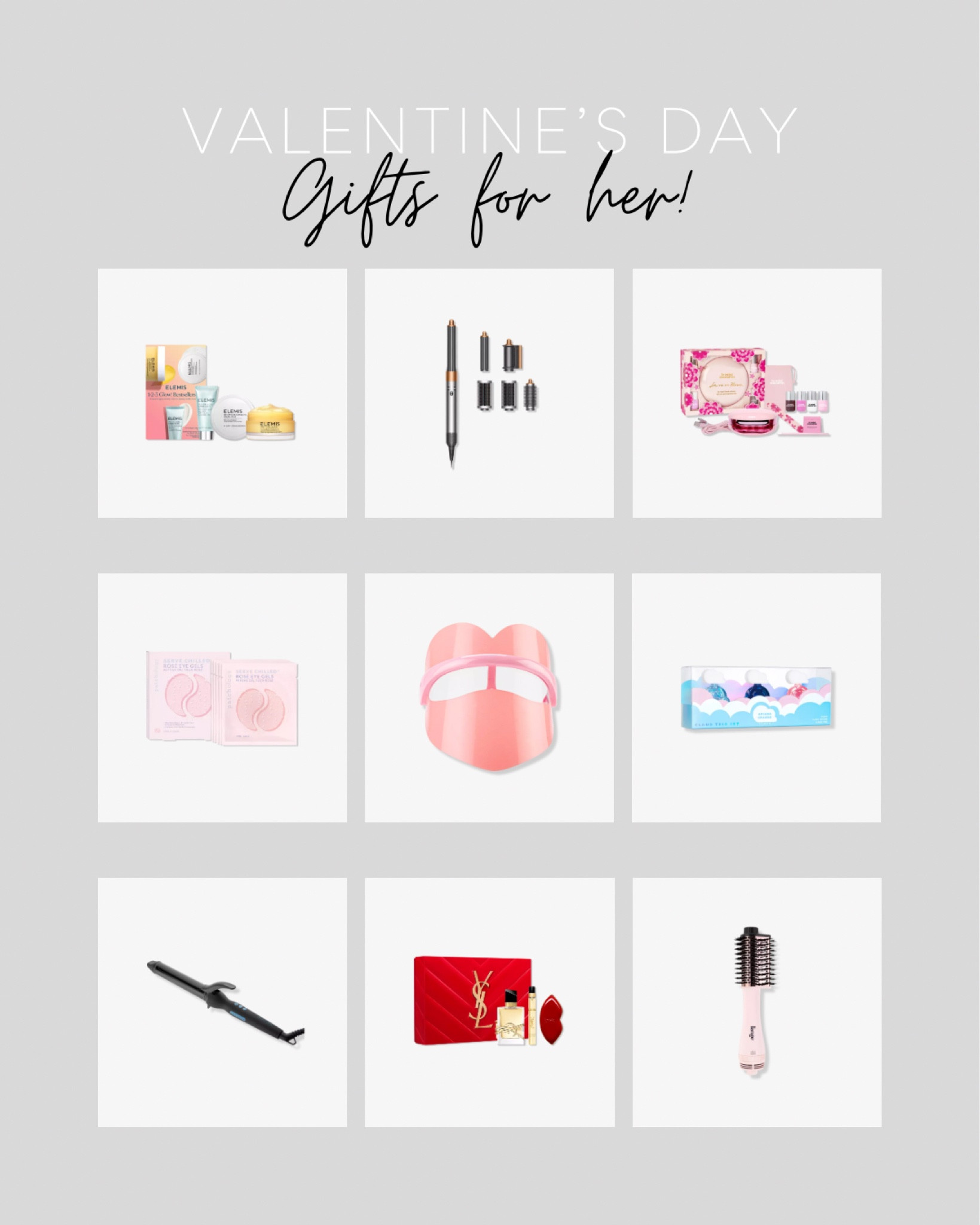 Valentine’s Day gifts for her 

#LTKbeauty #LTKGiftGuide #LTKsalealert