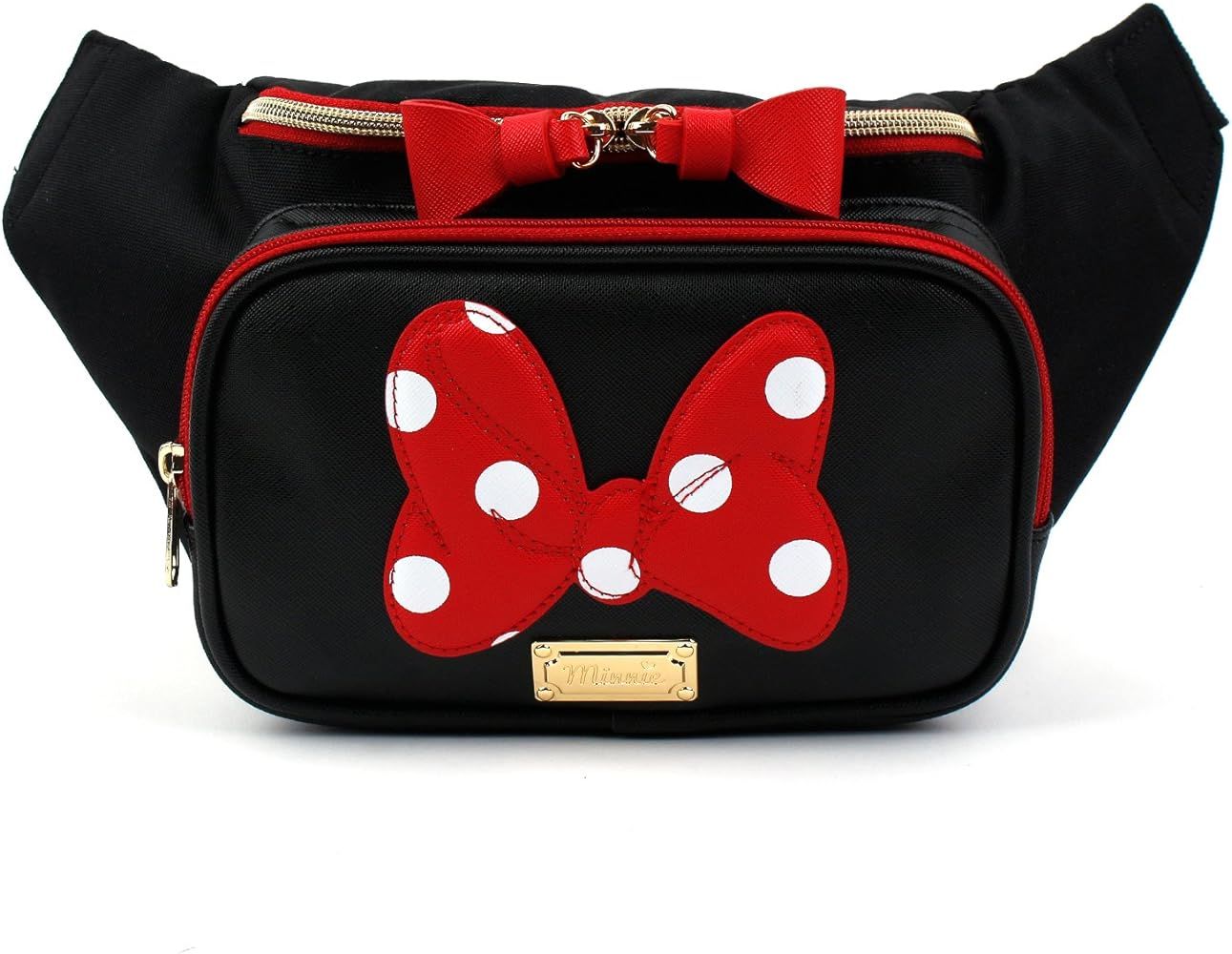 WINGHOUSE x Minnie Polka Dots Cute Ribbon Fanny Pack Fashion Sling Chest Travel Trip Bum Bag Belt... | Amazon (US)