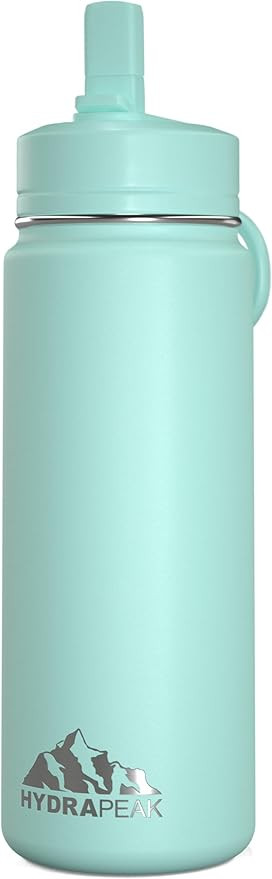 Hydrapeak Mini 20oz Kids Water Bottle with Straw Lid | Stainless Steel Double Wall | Leak-Proof a... | Amazon (US)