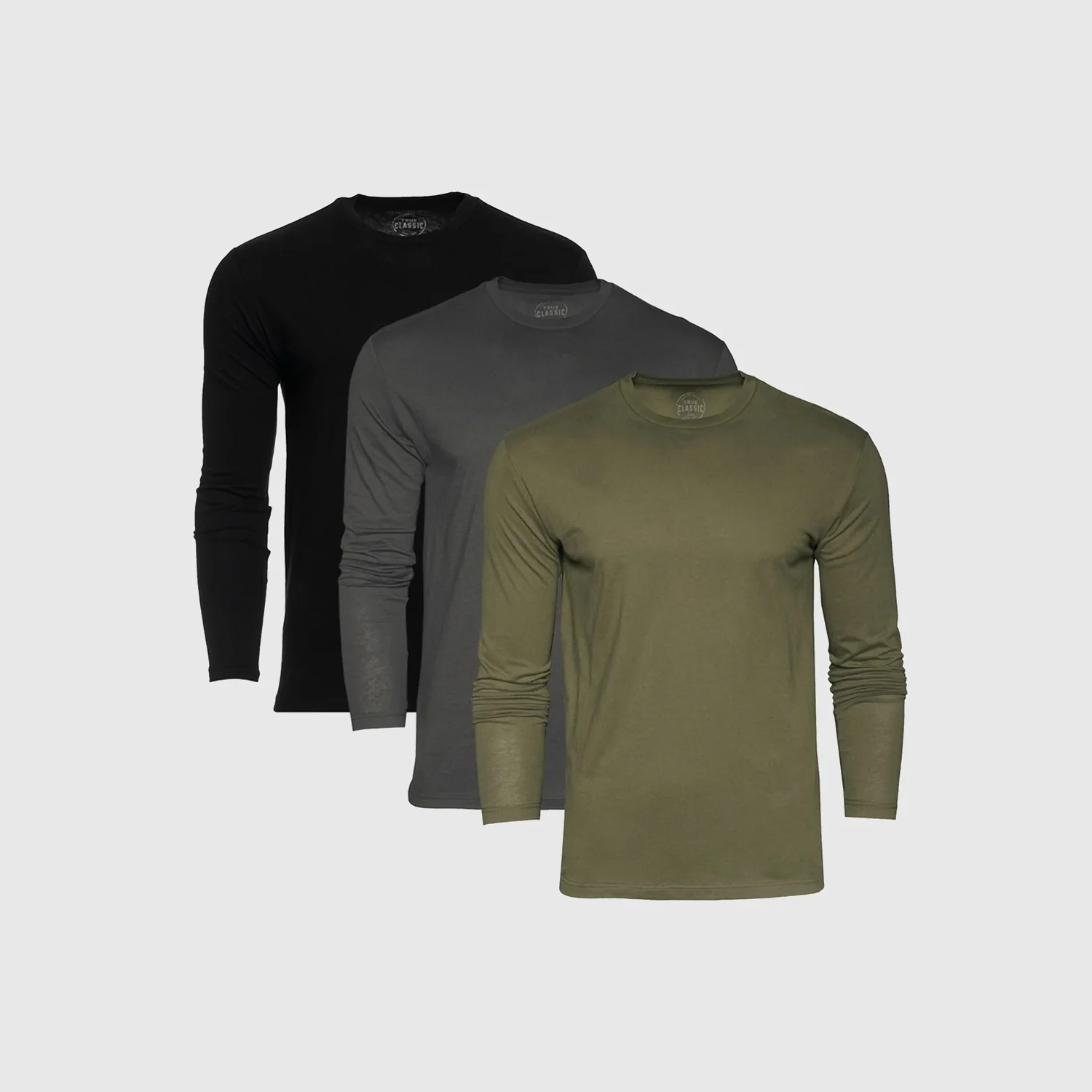 The Shade Long Sleeve Crew Neck 3-Pack | True Classic