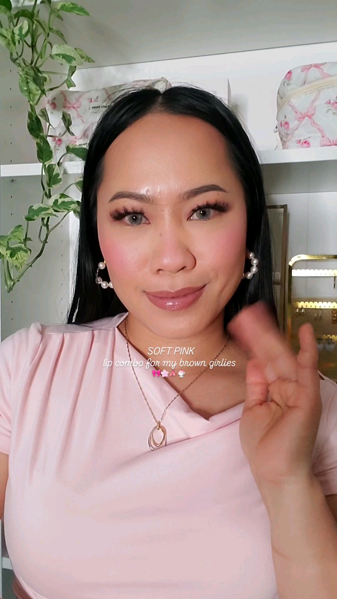 Nude lipstick with the softest pink in it. Lip liner is a huge part of how it looked too. That's why I love this combo together. Sooo pretty 

#LTKBeauty #LTKStyleTip