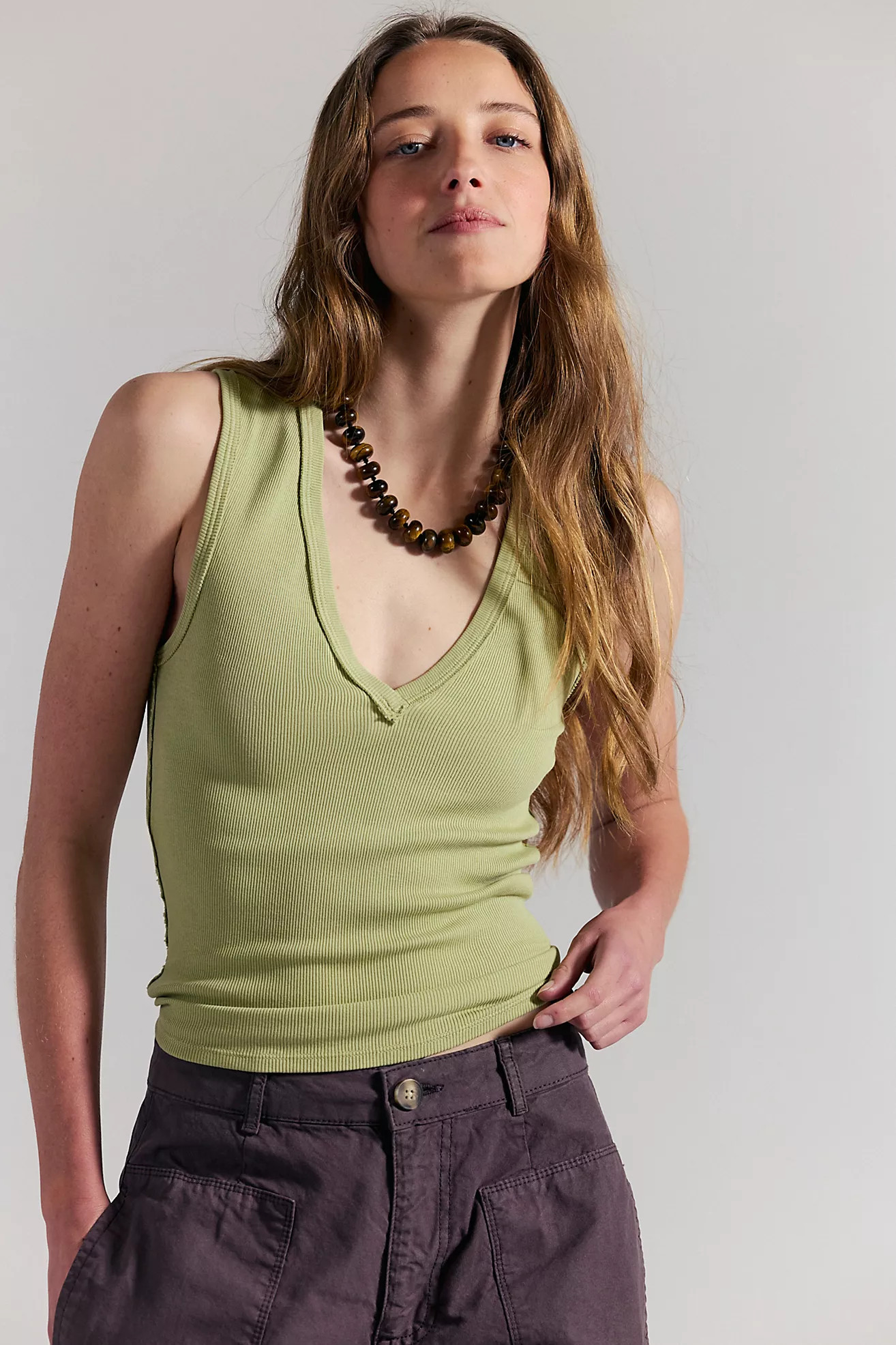 We The Free Neria V-Neck Tank Top | Free People (Global - UK&FR Excluded)