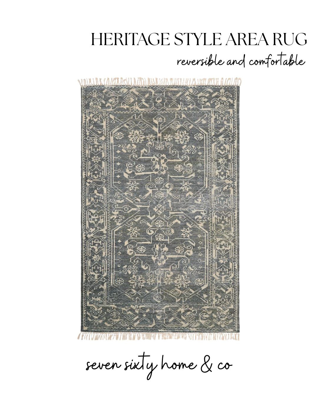 This heritage-style area rug from West Elm feels like the perfect blend of timeless and practical with its muted vintage-inspired pattern, soft distressed detailing, and versatile reversible design. I love rugs like this for adding warmth, texture, and a collected lived-in feel to a space without overwhelming the room. Such a beautiful option for cozy traditional, English cottage, and warm transitional interiors.

heritage style rug, west elm rug, reversible area rug, vintage inspired rug, traditional rug styling, warm transitional decor, english cottage interiors, cozy neutral home, muted blue rug, distressed vintage rug, timeless home decor, collected interiors, layered cozy home, traditional living room decor, bedroom rug inspiration, soft neutral interiors, cottage style decor, warm gathered home, cozy heritage aesthetic, designer inspired rug styling 

 #LTKHome