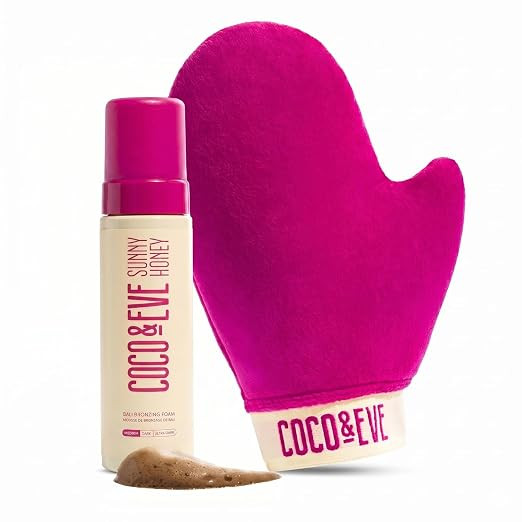 Coco & Eve Self Tanner Foam Kit - (Medium) Streak-Free Sunless Tanning Mousse, Tropically Scented... | Amazon (US)