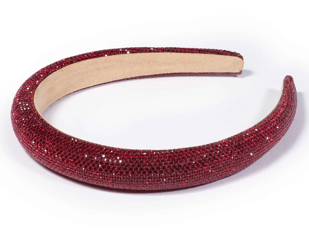 Red Sparkly Headband for Party Red Jewelled Party Hair Accessories Sparkly Crystal Headband - Ets... | Etsy (US)